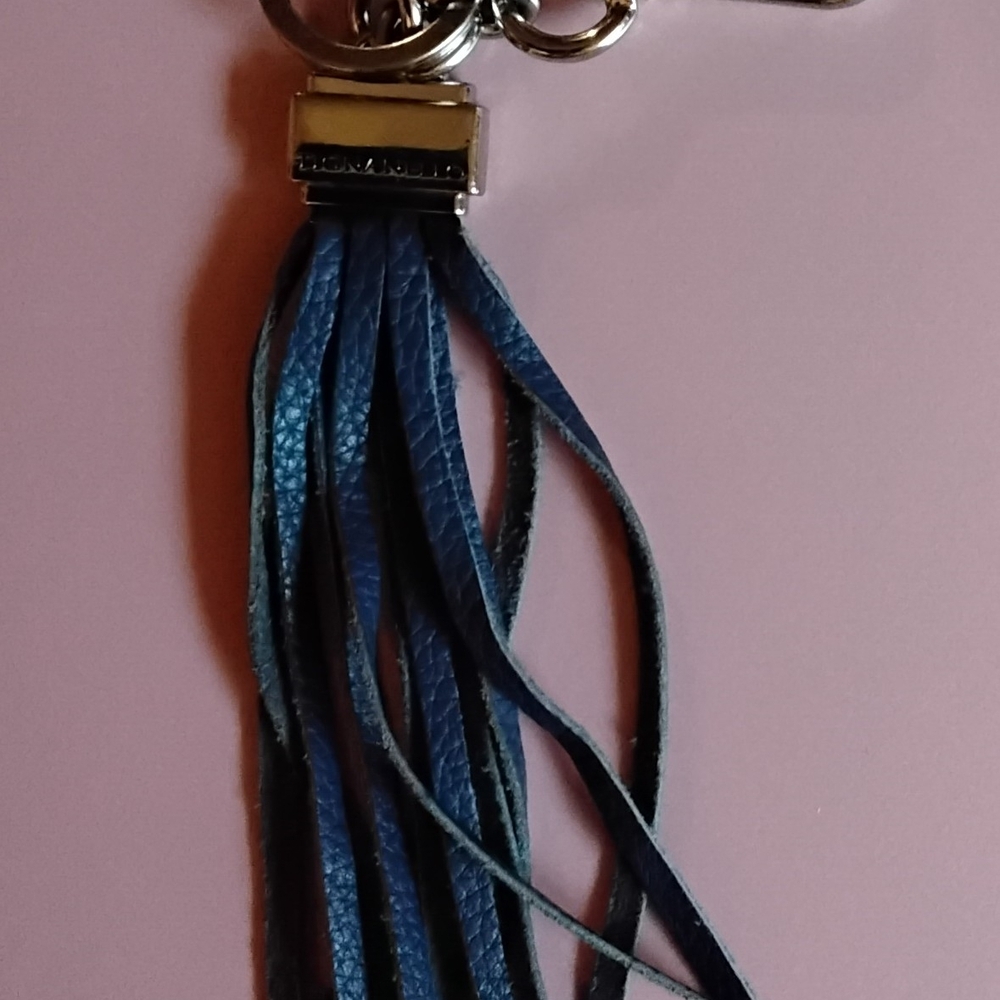 Tignanello Navy Leather Tassel K